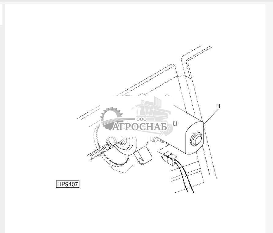 Мотор регулировки привода вентилятора сепаратора 